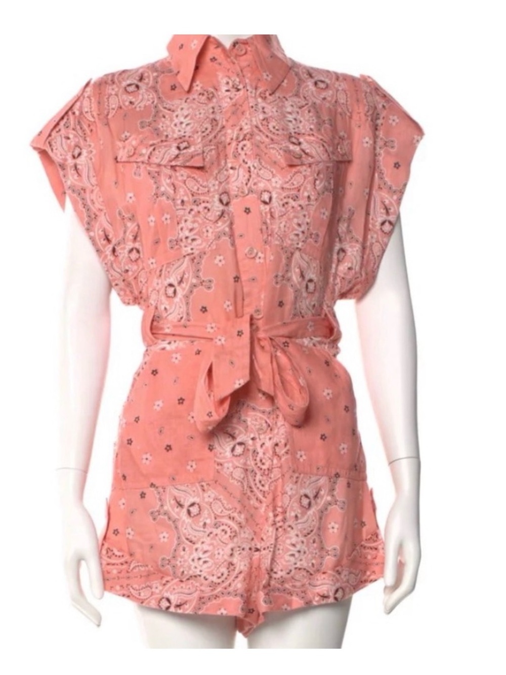 Zimmermann Paisley Linen Romper